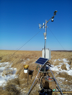 两套超声波雪厚测量系统在黑龙江省完成安装